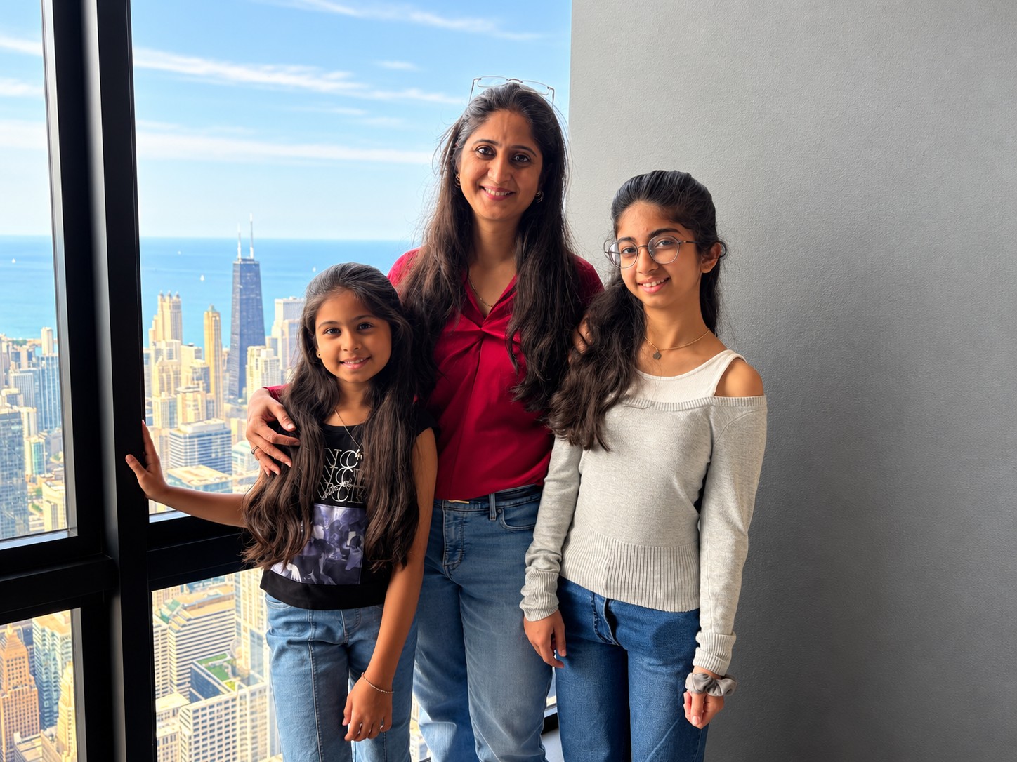 TeenmeUP founder Geeta Kanhai Chhugani with her two daughters