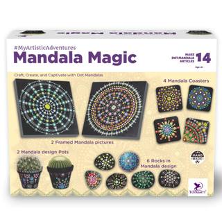 Mandala Magic Premium Dot Mandala Art Kit, Complete DIY Craft Kit for Kids 6-12 & Adults