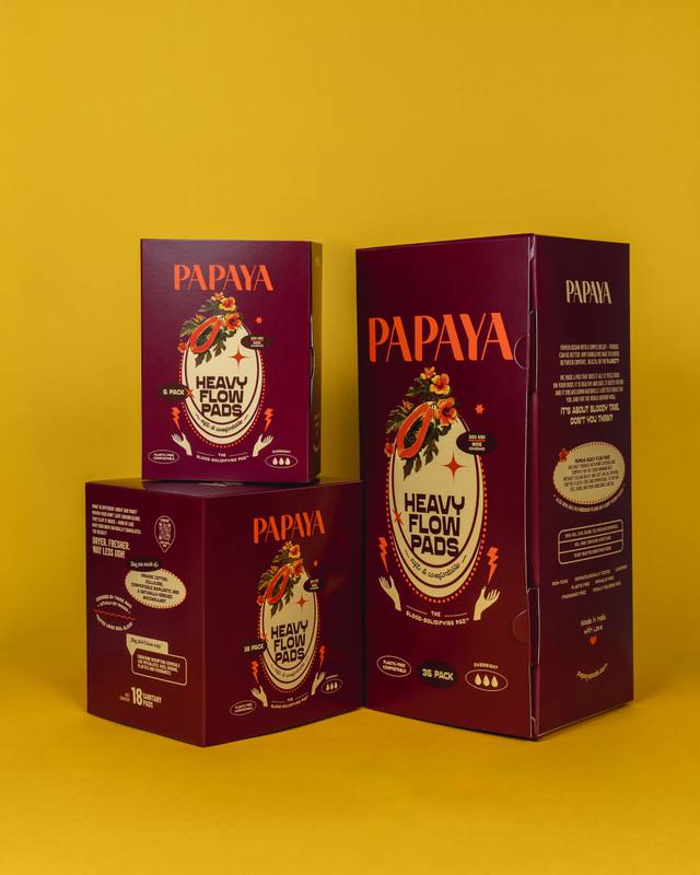 Papaya Heavy Flow Menstrual Pad