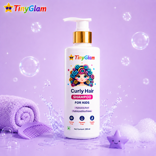 TinyGlam Curly Hair Shampoo 250 ml - Gentle Curly Hair Shampoo for Kids & Teens