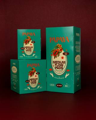 Papaya Medium Flow Menstrual Pad