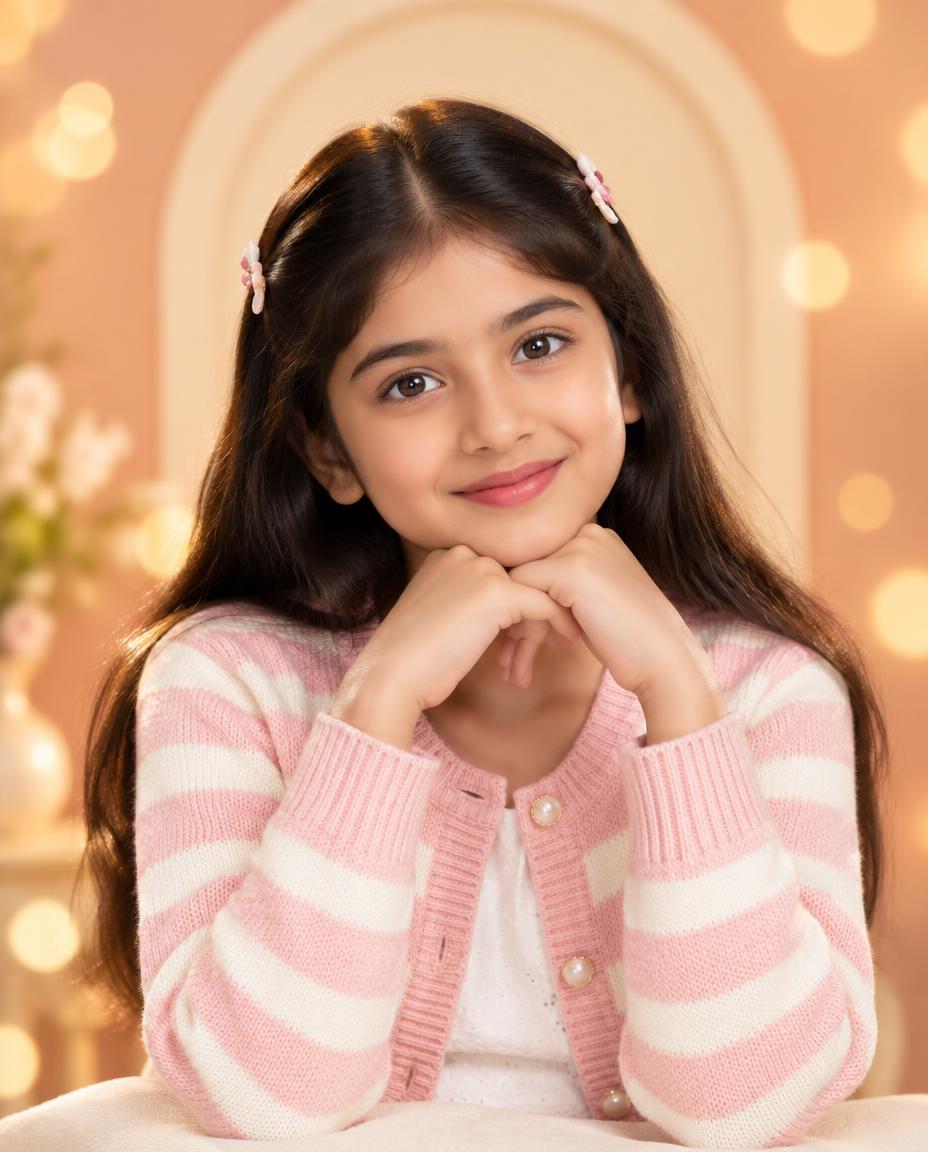 Smiling Indian tweens portrait